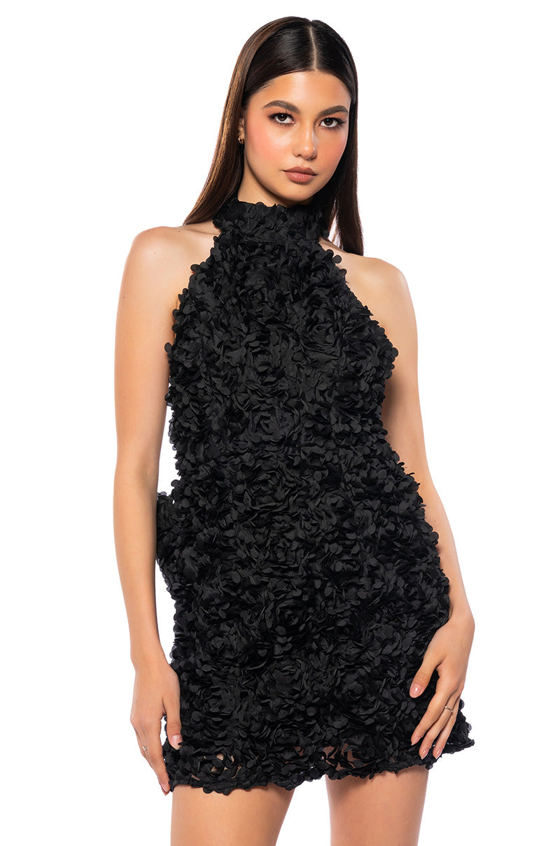 Treat Me Well Textured Mini Dress