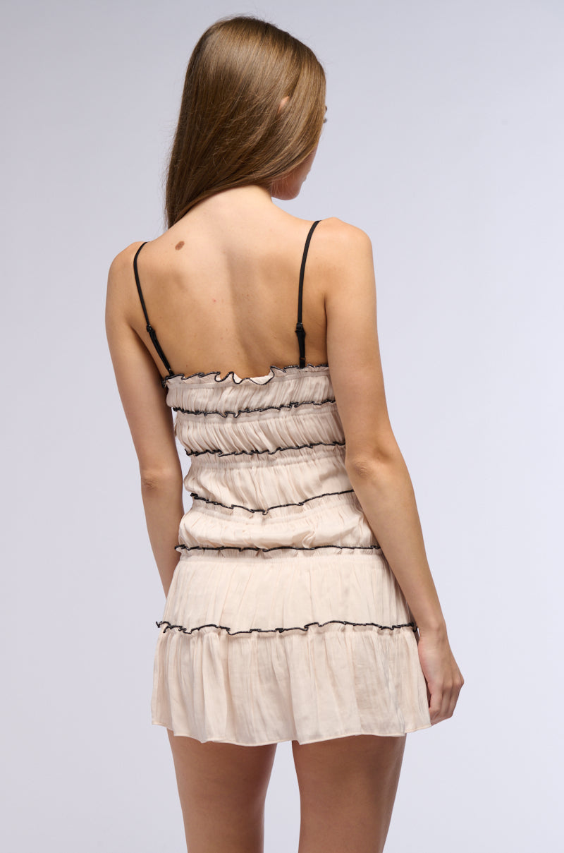 Trendsetter Ruffled Mini Dress