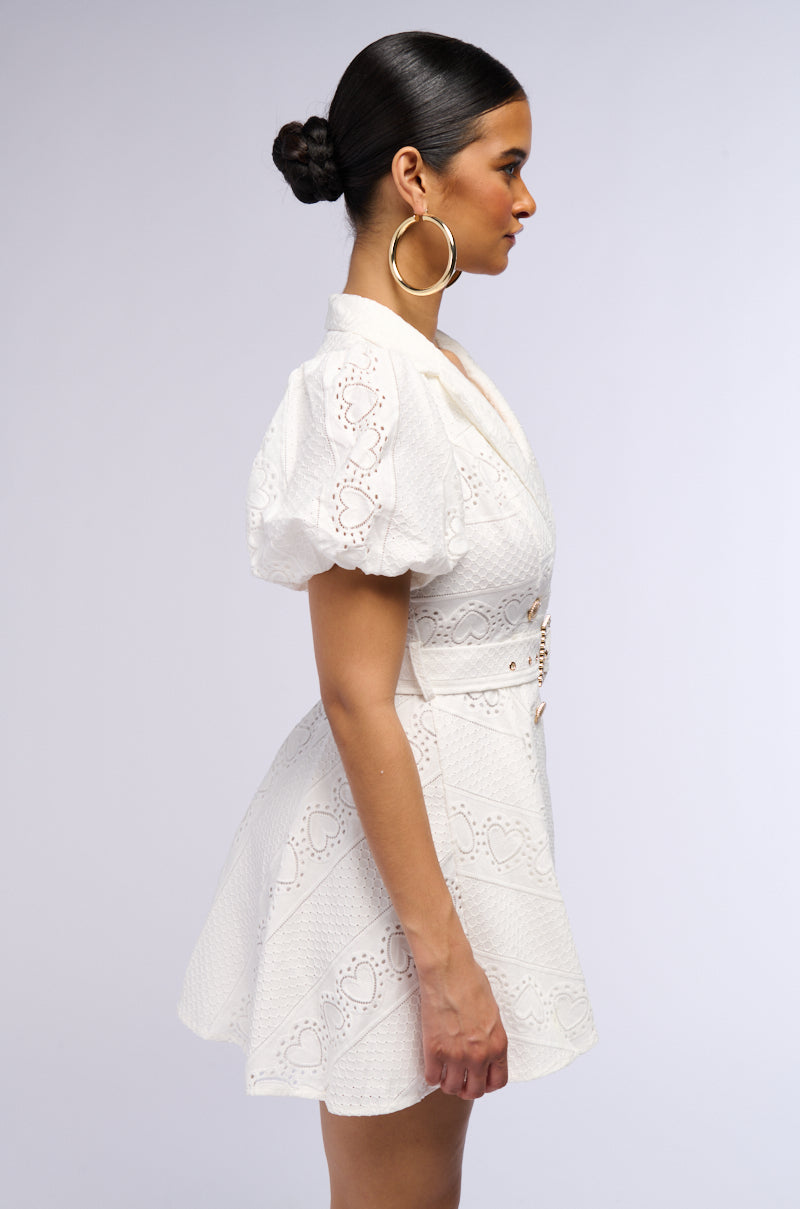 True Delight Belted Mini Dress