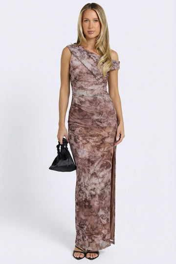 Veloura Off The Shoulder Maxi Dress