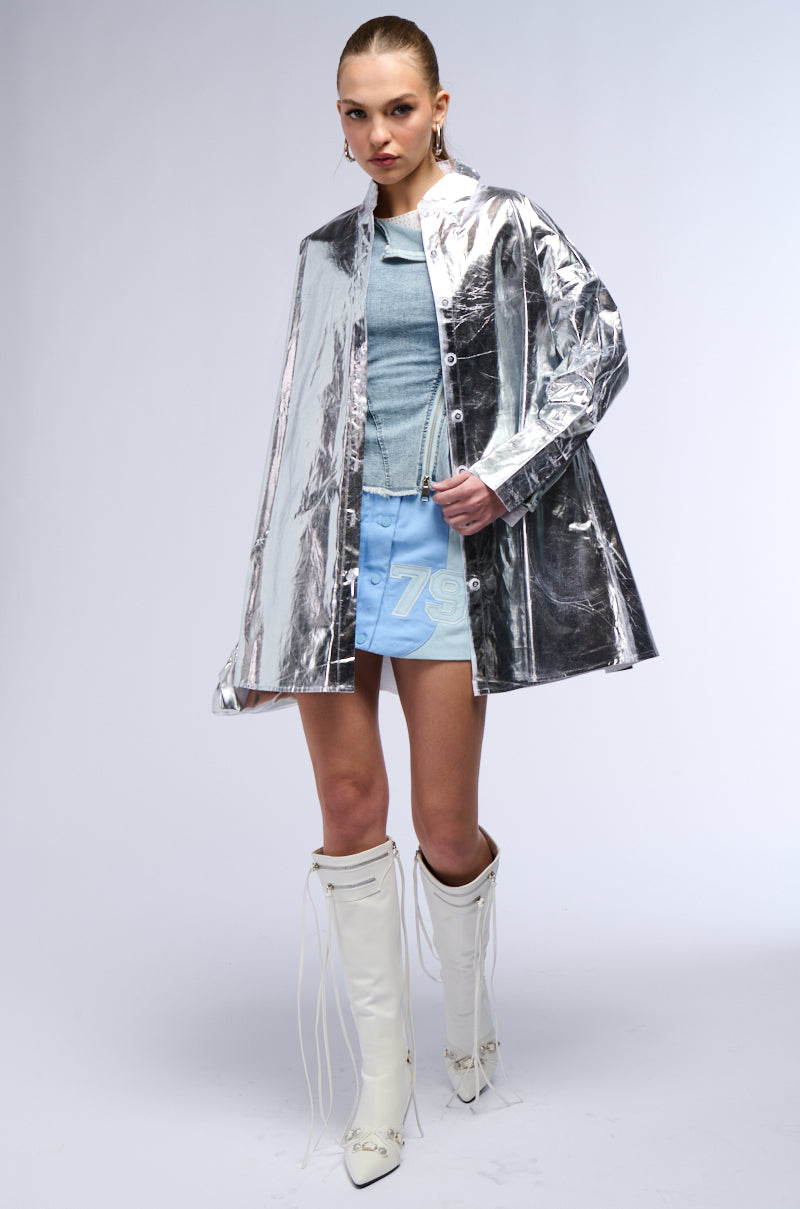 Venessa Faux Leather Shirt Dress