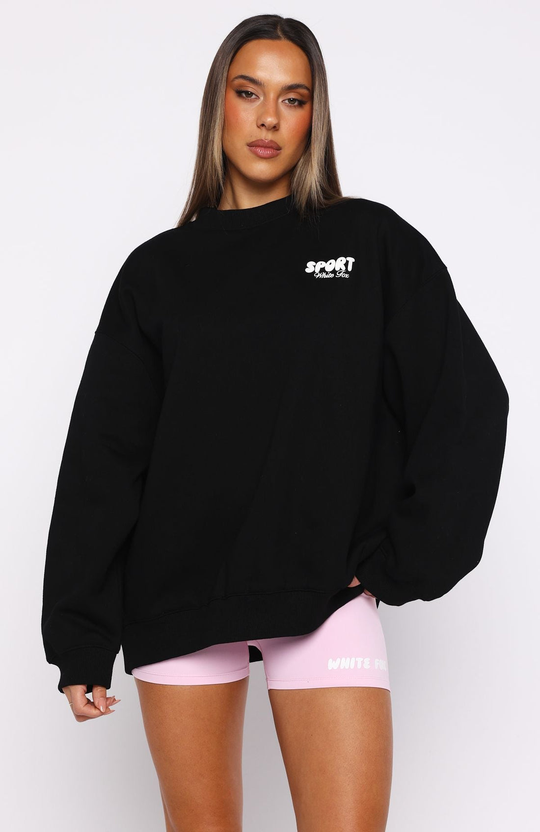 Club 14 Peyton Oversized Sweater Black