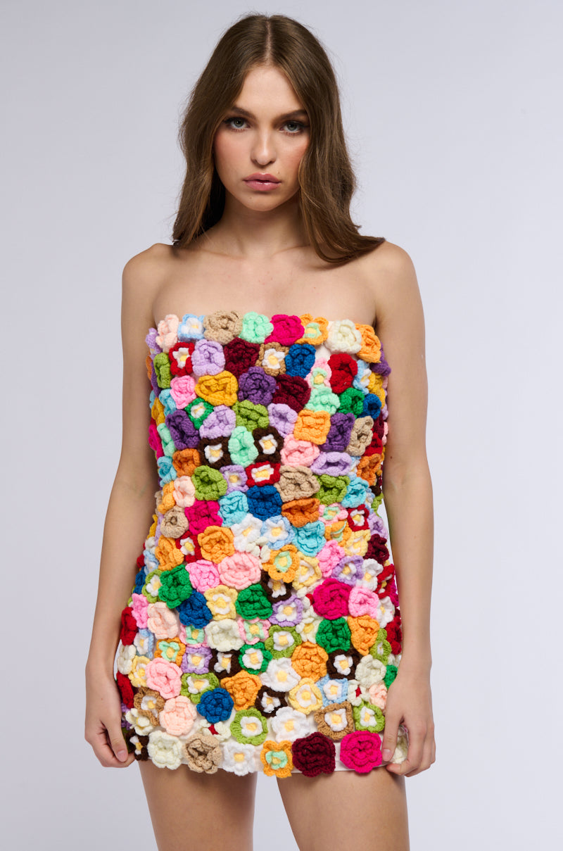 Ya I'M Cute Floral Mini Dress