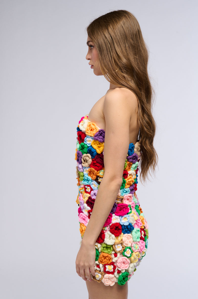 Ya I'M Cute Floral Mini Dress
